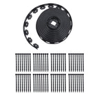 100FT 1.7" Garden Landscape Edging No Dig Lawn Edging Border With 64 8-In Spikes