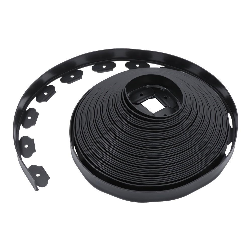 100FT 1.7" Garden Landscape Edging No Dig Lawn Edging Border With 64 8-In Spikes