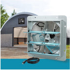 20 Inch Shutter Exhaust Fan High Speed Aluminum Wall Mounted Greenhouse Garage