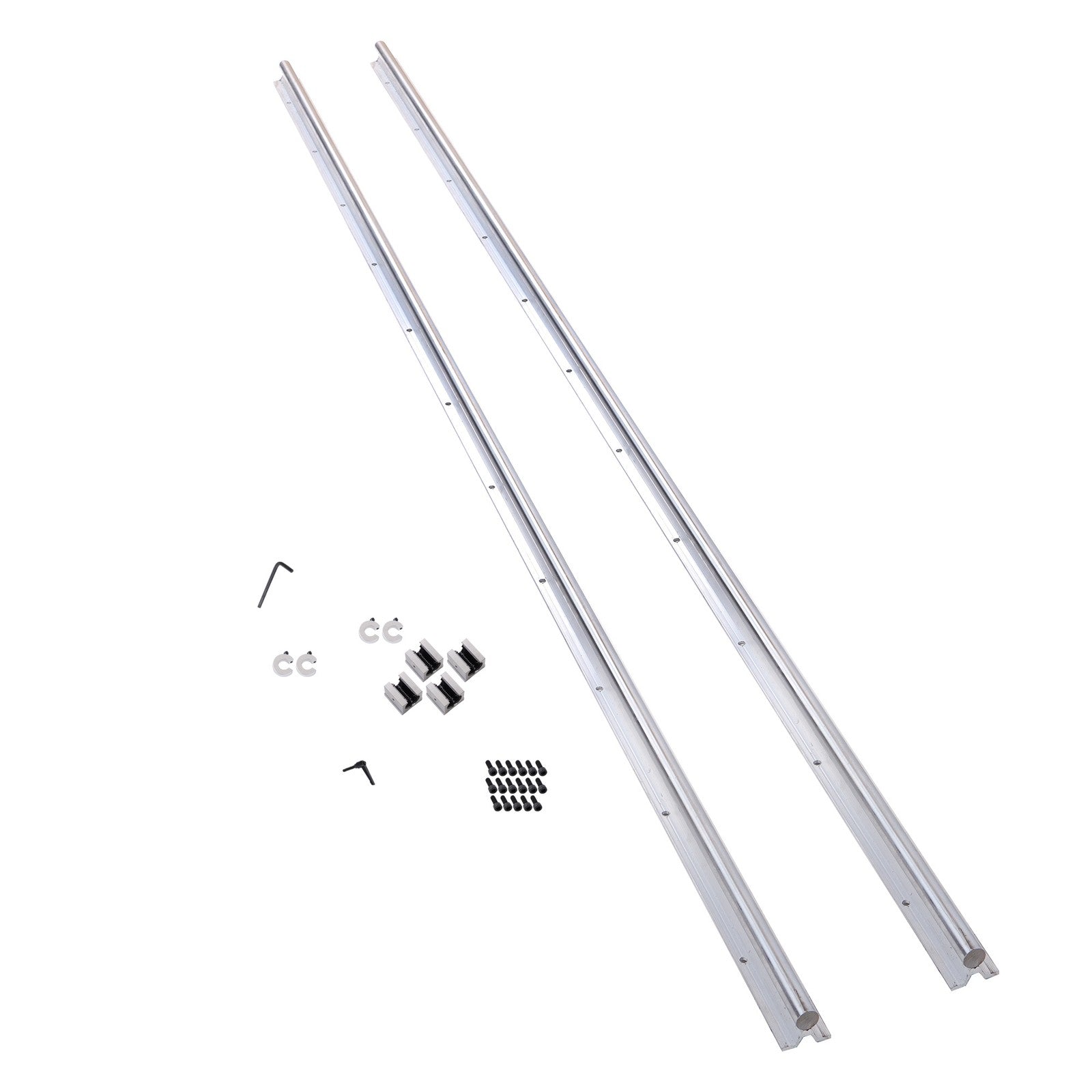 SBR20UU Linear Guide Rail Kit 2200mm Dual Rail 4 Blocks & Stops CNC