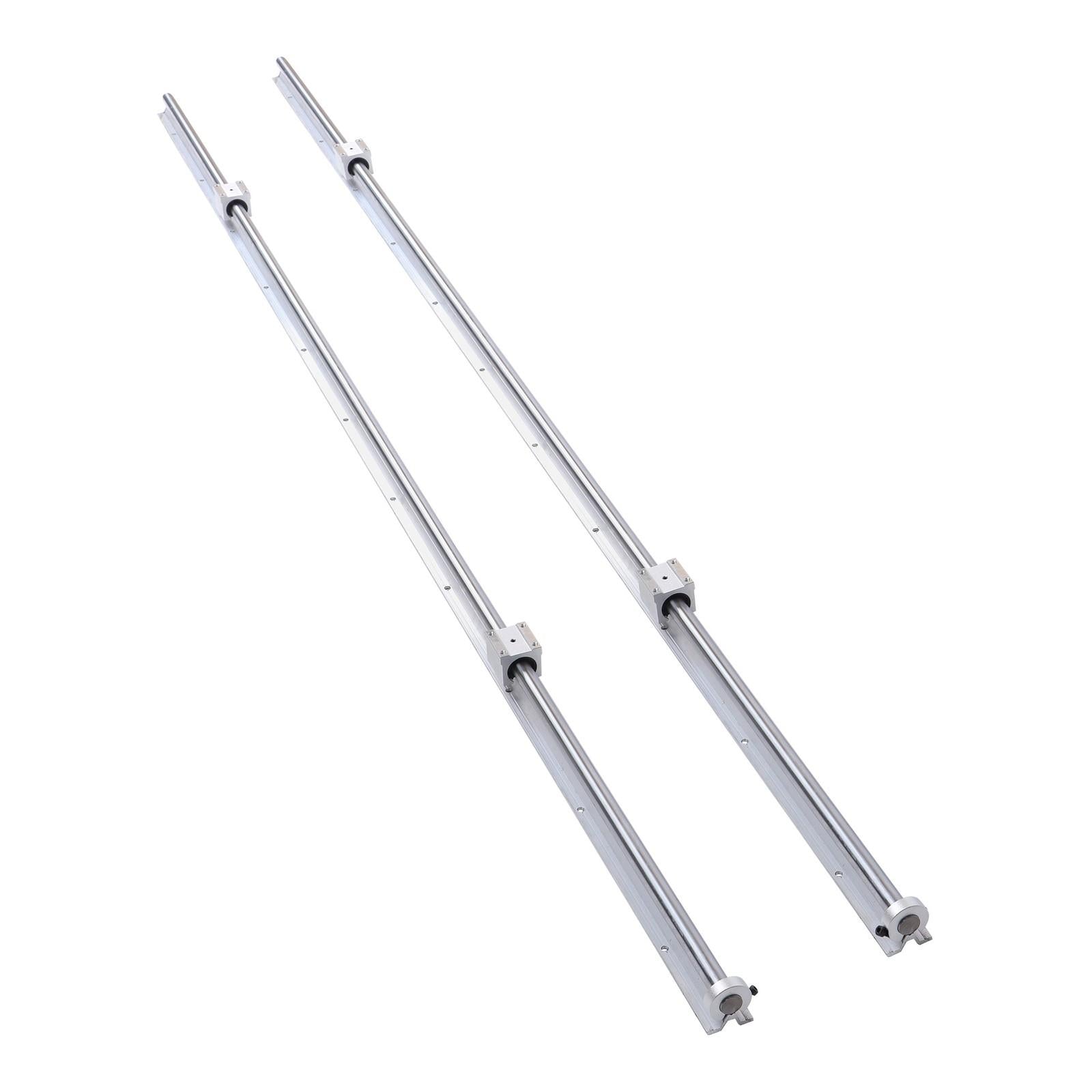 SBR20UU Linear Guide Rail Kit 2200mm Dual Rail 4 Blocks & Stops CNC