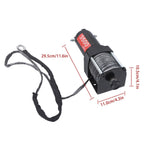 3500lbs 12V Synthetic Rope Electric Winch w/ Wireless and Wired Remote Control