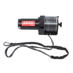 3500lbs 12V Synthetic Rope Electric Winch w/ Wireless and Wired Remote Control