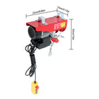 440lbs Electric Hoist w/ Wireless & Wired Dual Control 40ft/20ft Lifting Height
