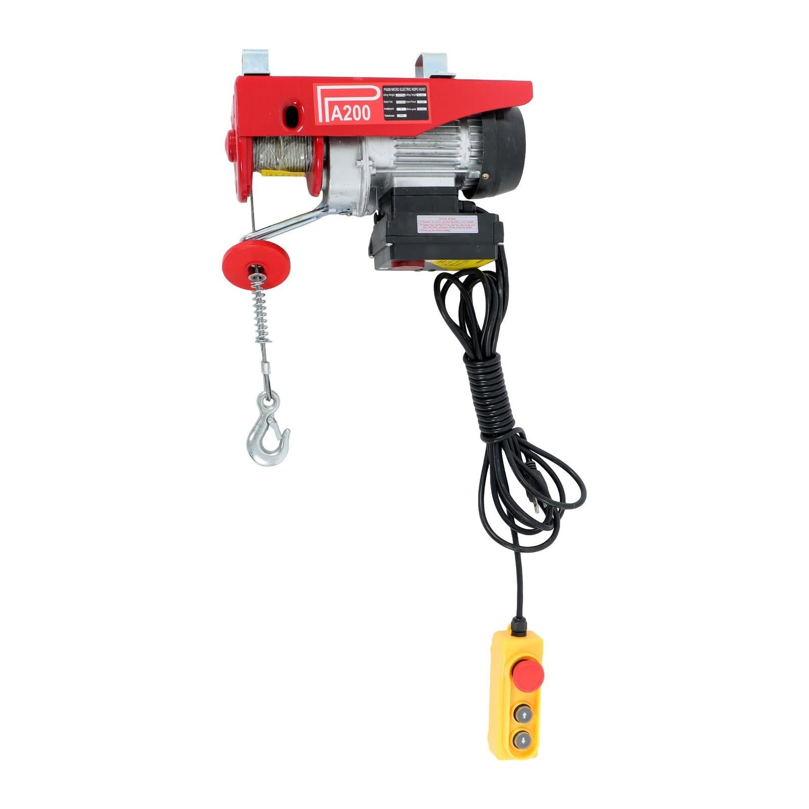440lbs Electric Hoist w/ Wireless & Wired Dual Control 40ft/20ft Lifting Height