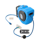 12-AWG/3C 65FT SJTOW Retractable Extension Cord Reel Power Cord Reel