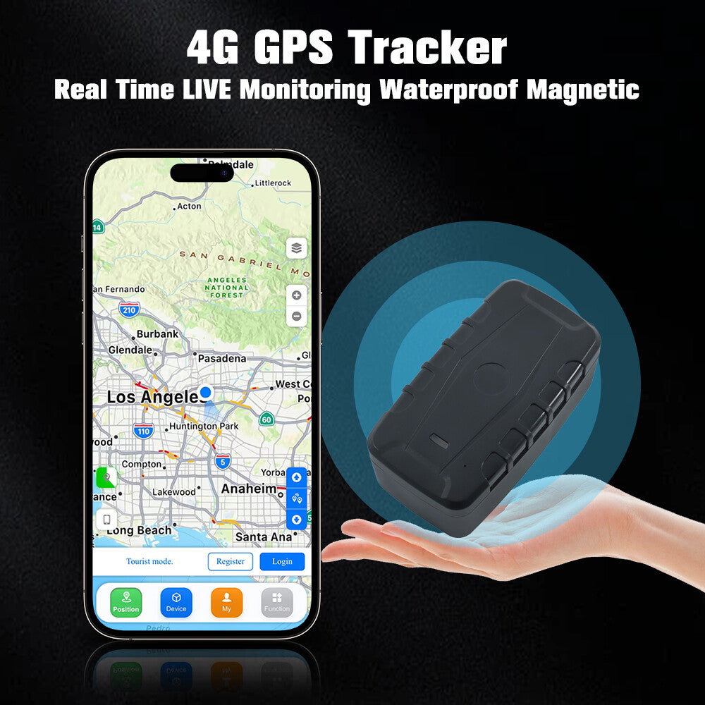 4G Real-Time GPS Tracker 20000mAH Robust & Splash Proof W/Strong Built-in Magnet