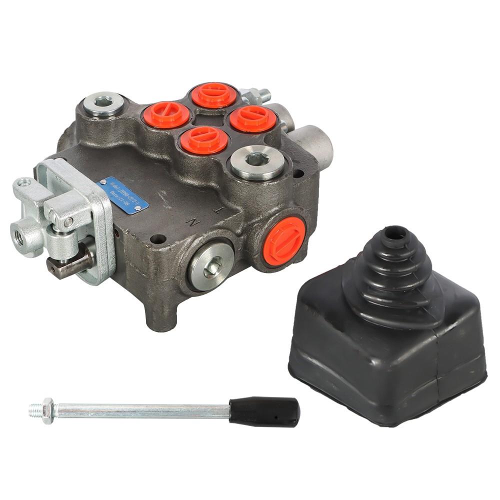 2 Spool 21GPM Hydraulic Directional Control Valve For Tractor Loader w/ Joystick