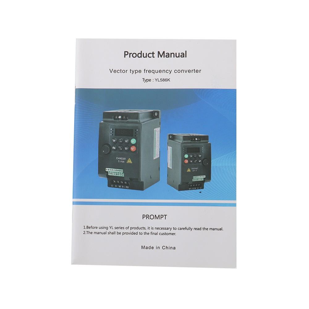 220V Variable Frequency Drive Inverter Converter 3KW 4HP 1 To 3 Phase VFD