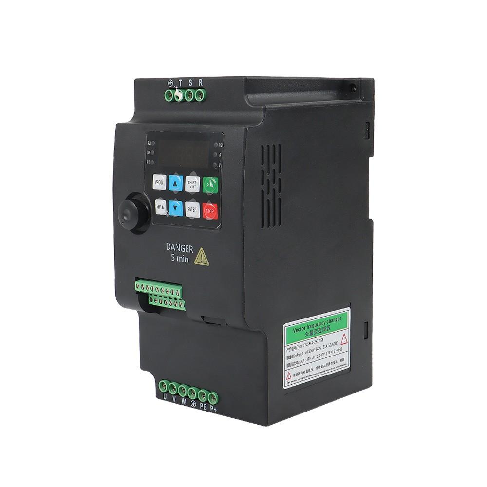220V Variable Frequency Drive Inverter Converter 3KW 4HP 1 To 3 Phase VFD