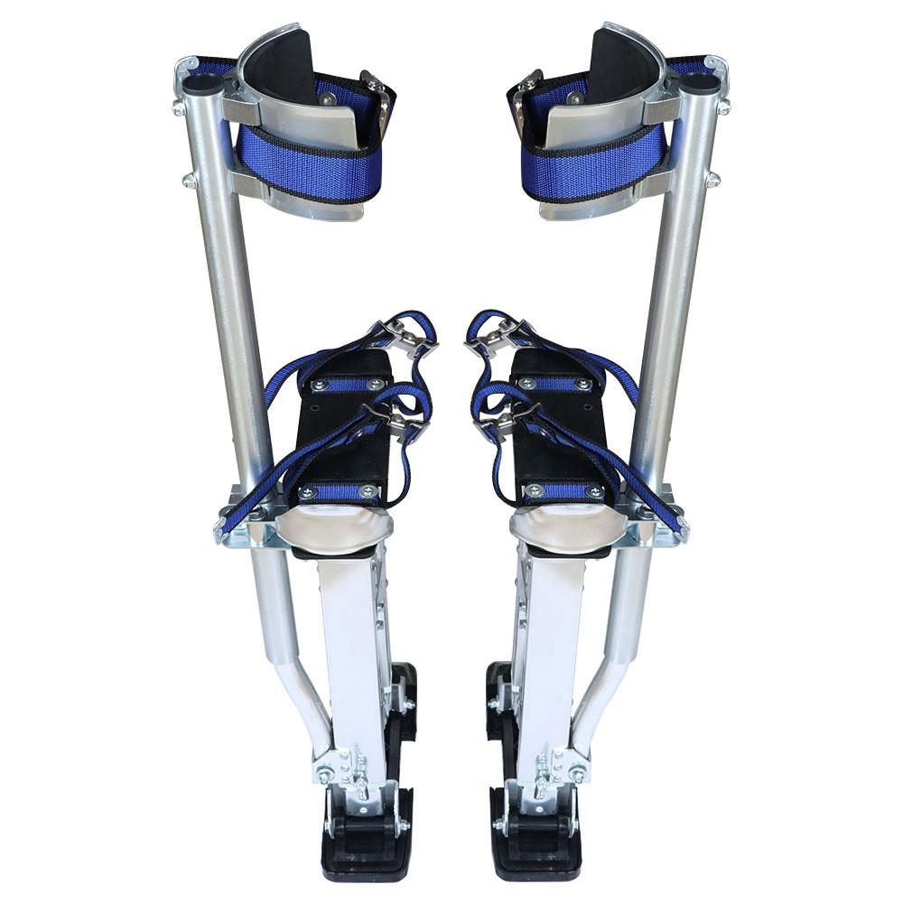 15" - 23 " Silver Aluminum Alloy Stilts Tool Adjustable For Taping Painting