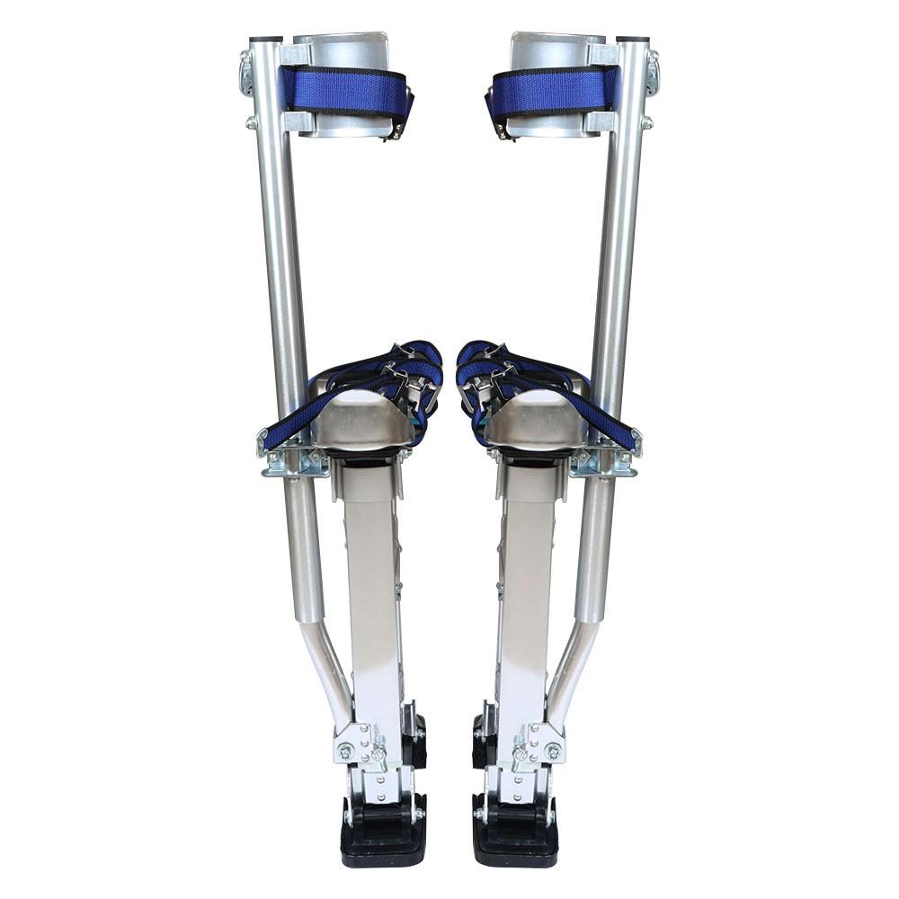 15" - 23 " Silver Aluminum Alloy Stilts Tool Adjustable For Taping Painting
