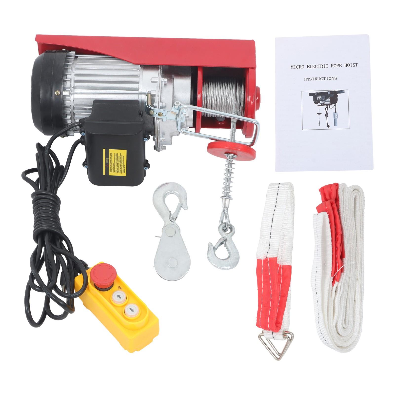 PA400 Mini Electric Hoist 880lbs Height 20-40ft 14ft/4.2m Wired Remote Control