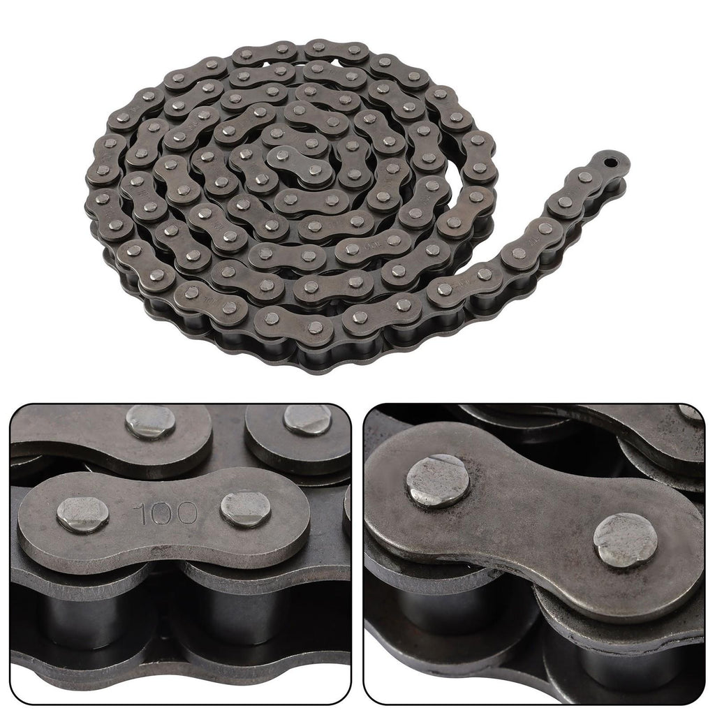 10 feet Roller Chain With 1 Connecting Links Heavy Duty #100H