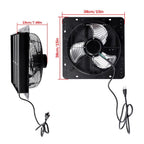 12 Inch Shutter Exhaust Fan W/ Speed Controller High Speed Wall Mounted 900 CFM