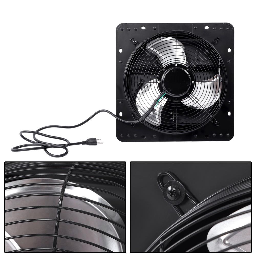 12 Inch Shutter Exhaust Fan W/ Speed Controller High Speed Wall Mounted 900 CFM
