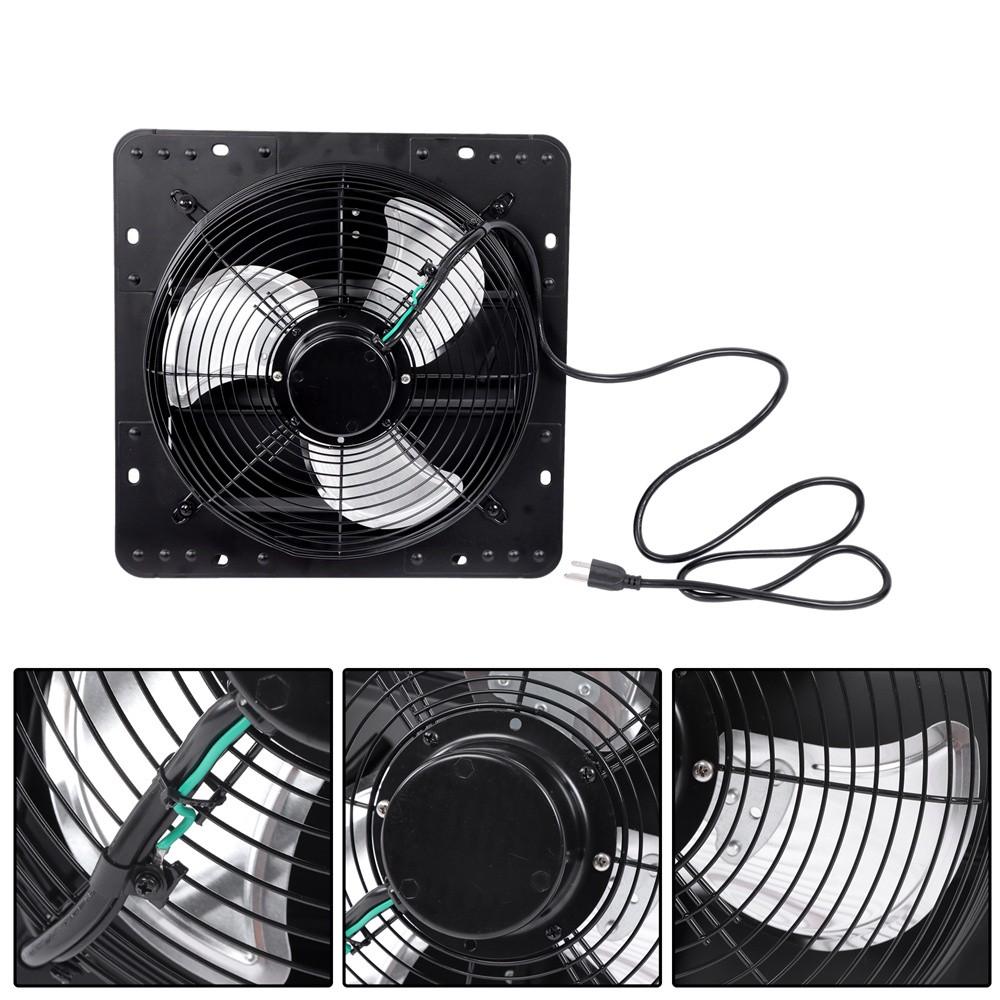 12 Inch Shutter Exhaust Fan W/ Speed Controller High Speed Wall Mounted 900 CFM