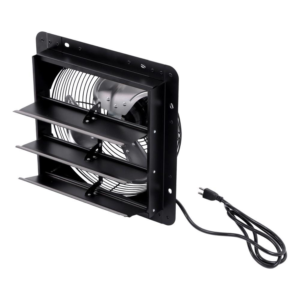 12 Inch Shutter Exhaust Fan W/ Speed Controller High Speed Wall Mounted 900 CFM