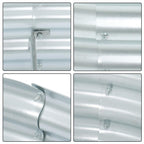2 Pack 6×3×1 ft Galvanized Raised Garden Beds Outdoor Planter Boxes Metal Oval