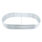 2 Pack 6×3×1 ft Galvanized Raised Garden Beds Outdoor Planter Boxes Metal Oval
