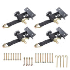 4 PCS 1.5 Inch x 7.5 FT 500LBS Load Retractable Ratchet Straps with J-Hooks
