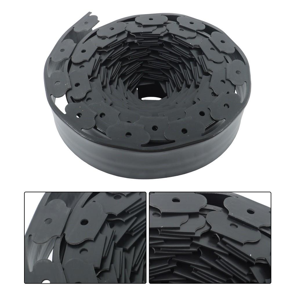 66FT 4" Garden Landscape Edging No Dig Lawn Edging Border With 60 6-In Spikes