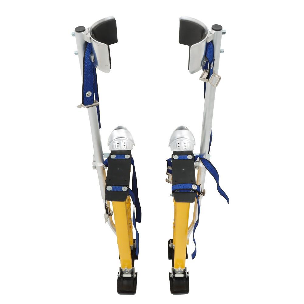 24" - 40" Adjustable Drywall Stilts Aluminum alloy construction Tool Yellow