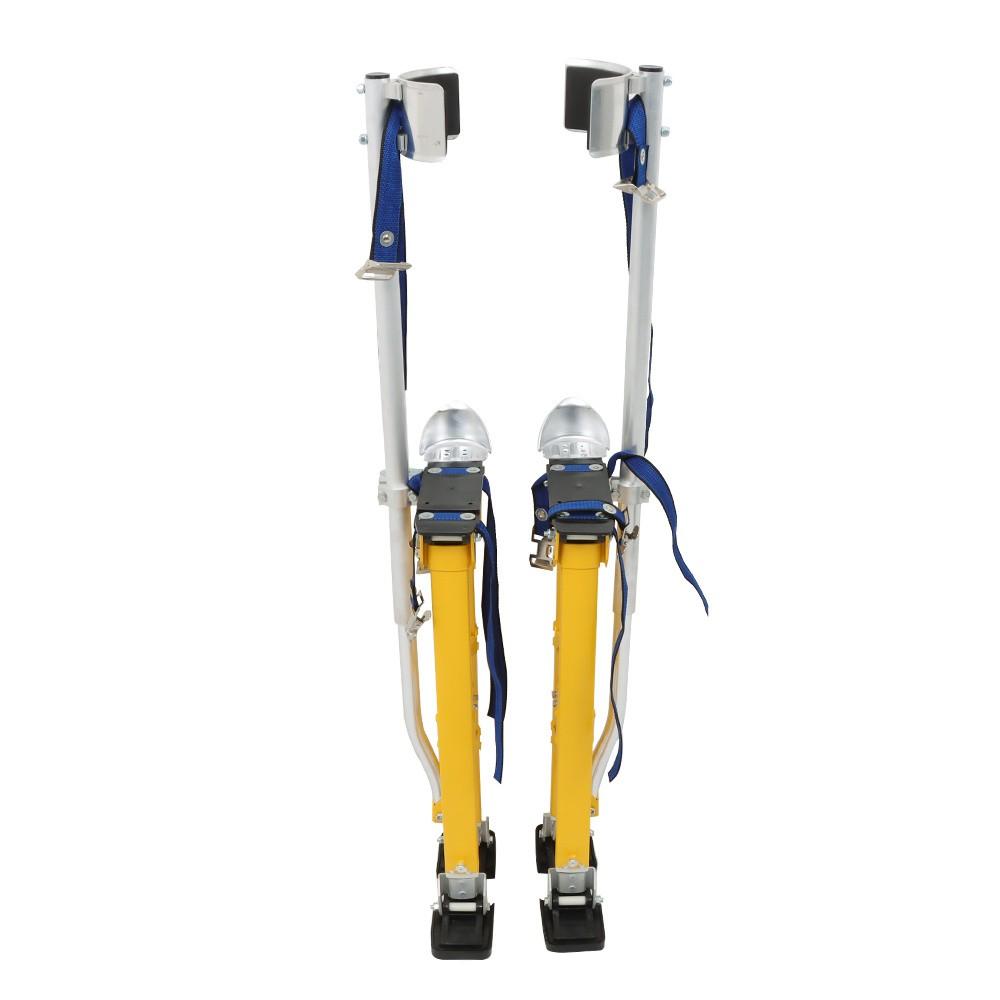 24" - 40" Adjustable Drywall Stilts Aluminum alloy construction Tool Yellow
