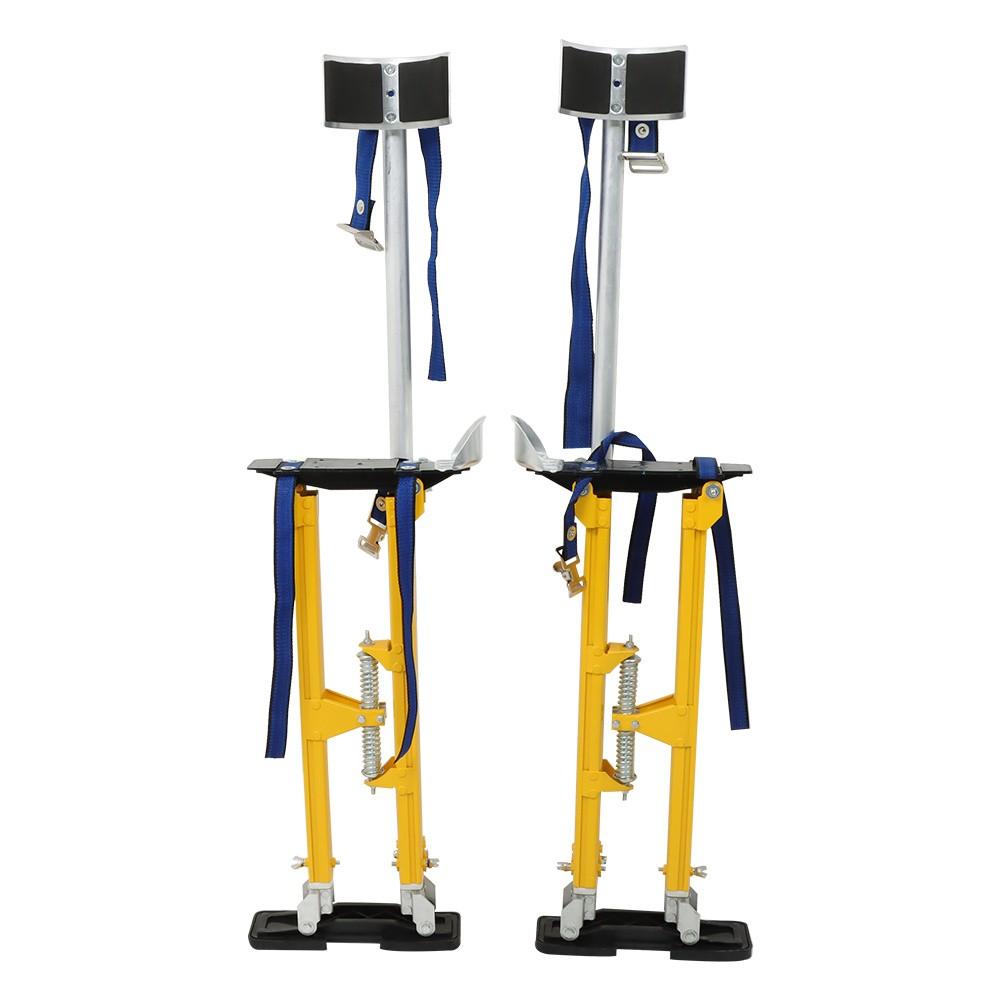 24" - 40" Adjustable Drywall Stilts Aluminum alloy construction Tool Yellow