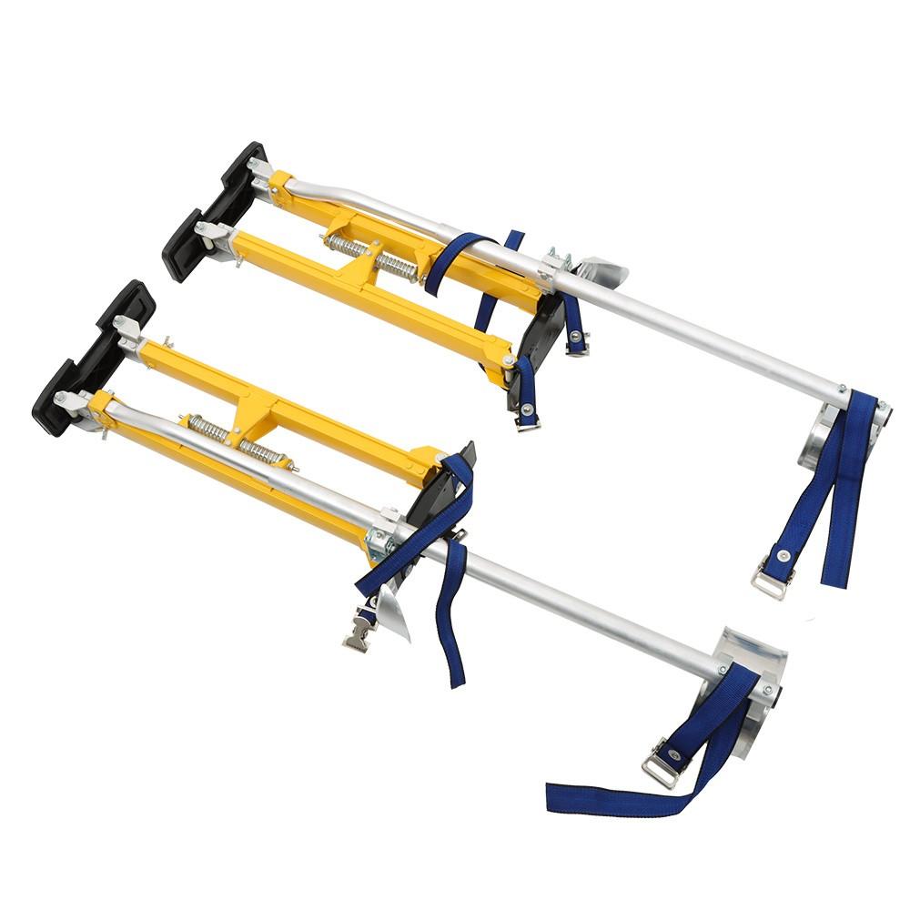 24" - 40" Adjustable Drywall Stilts Aluminum alloy construction Tool Yellow