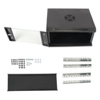 6U Wall Cabinet for Data Center, Office - 15.5" Deep, Secure Locking Glass Door