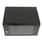6U Wall Cabinet for Data Center, Office - 15.5" Deep, Secure Locking Glass Door