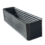 8x2x2 Ft Outdoor Metal Raised Garden Bed Deep Root Box Planter For Vegetables