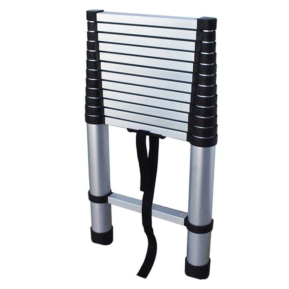 12.5FT Aluminum Extension Telescoping Heavy Duty Lightweight Step Ladder 330lbs
