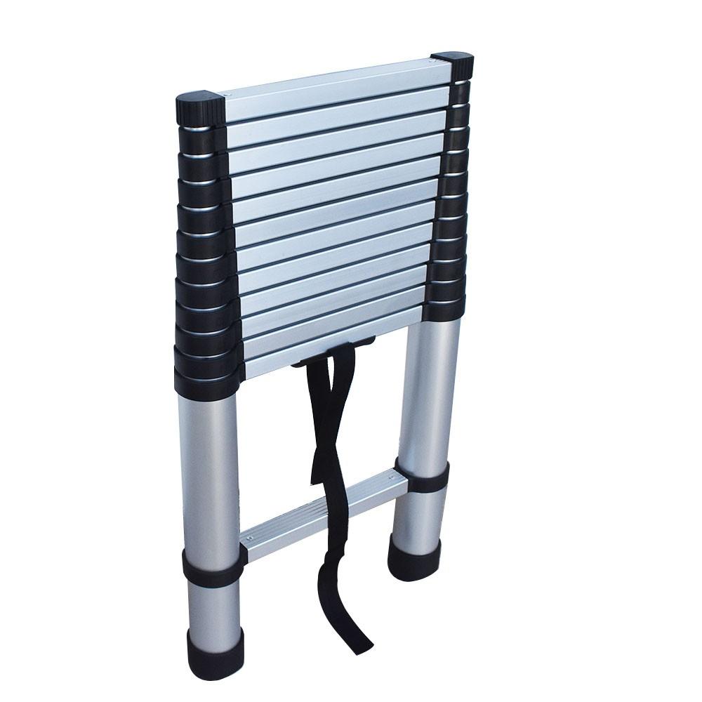 12.5FT Aluminum Extension Telescoping Heavy Duty Lightweight Step Ladder 330lbs