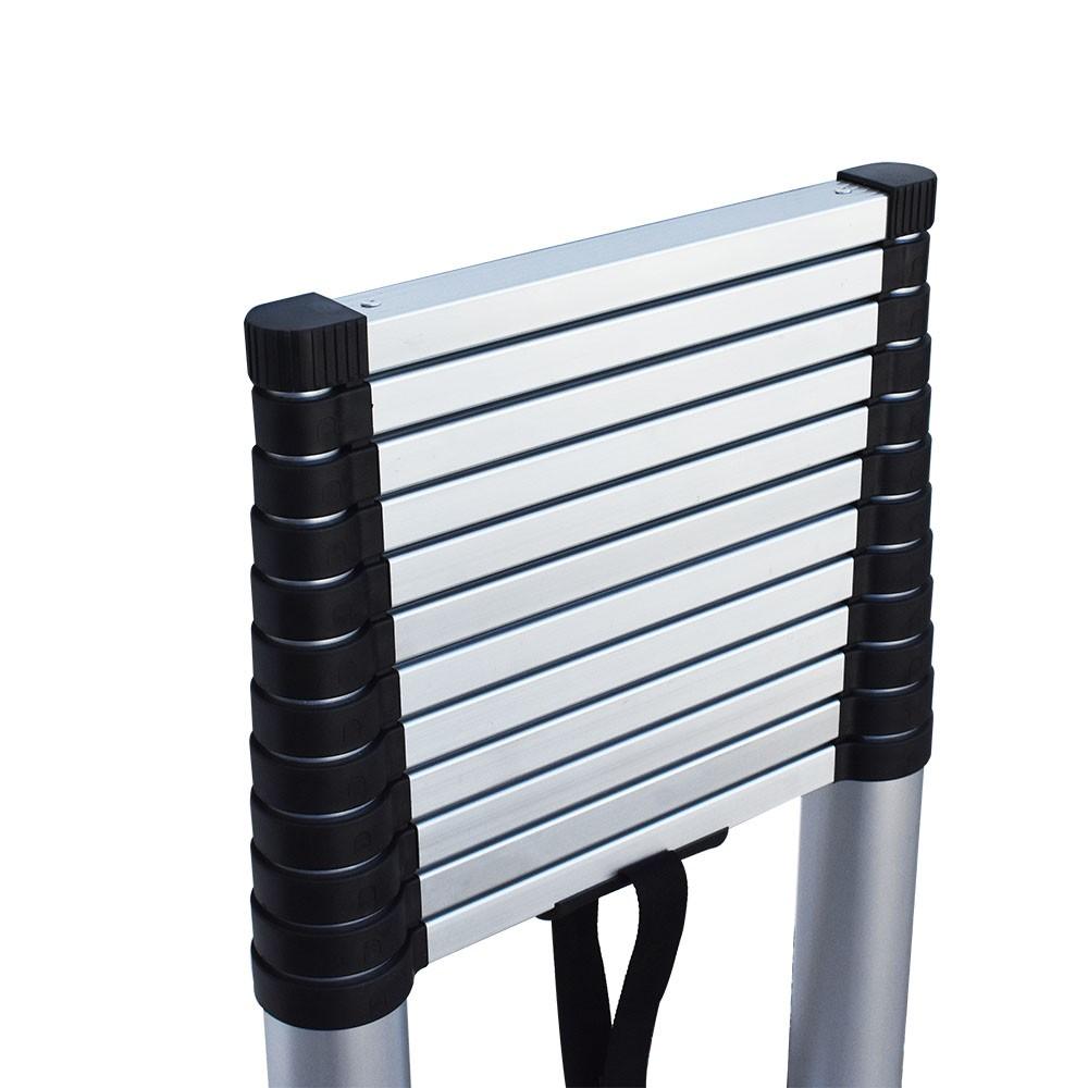 12.5FT Aluminum Extension Telescoping Heavy Duty Lightweight Step Ladder 330lbs
