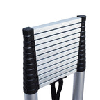 12.5FT Aluminum Extension Telescoping Heavy Duty Lightweight Step Ladder 330lbs