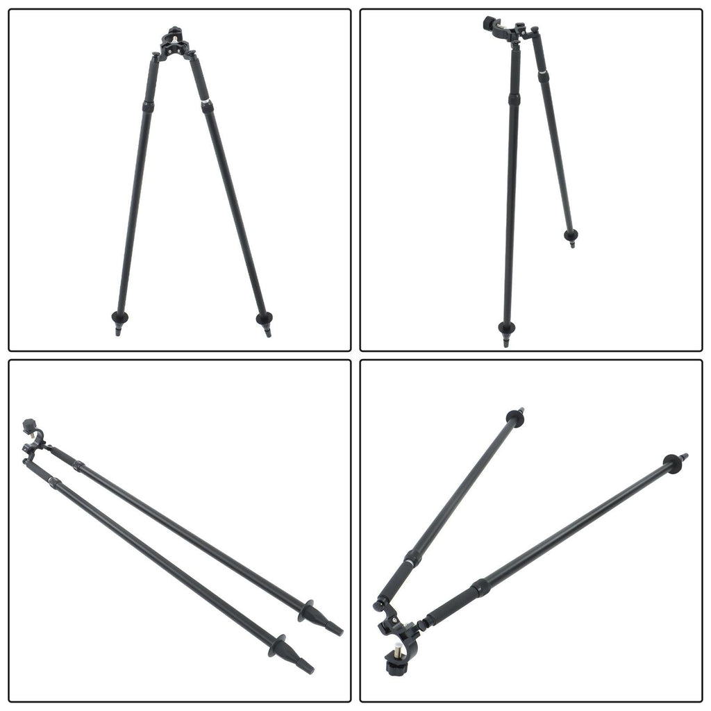 Quick-Setup Aluminum Bipod w/ Center Head for GPS Pole Survey