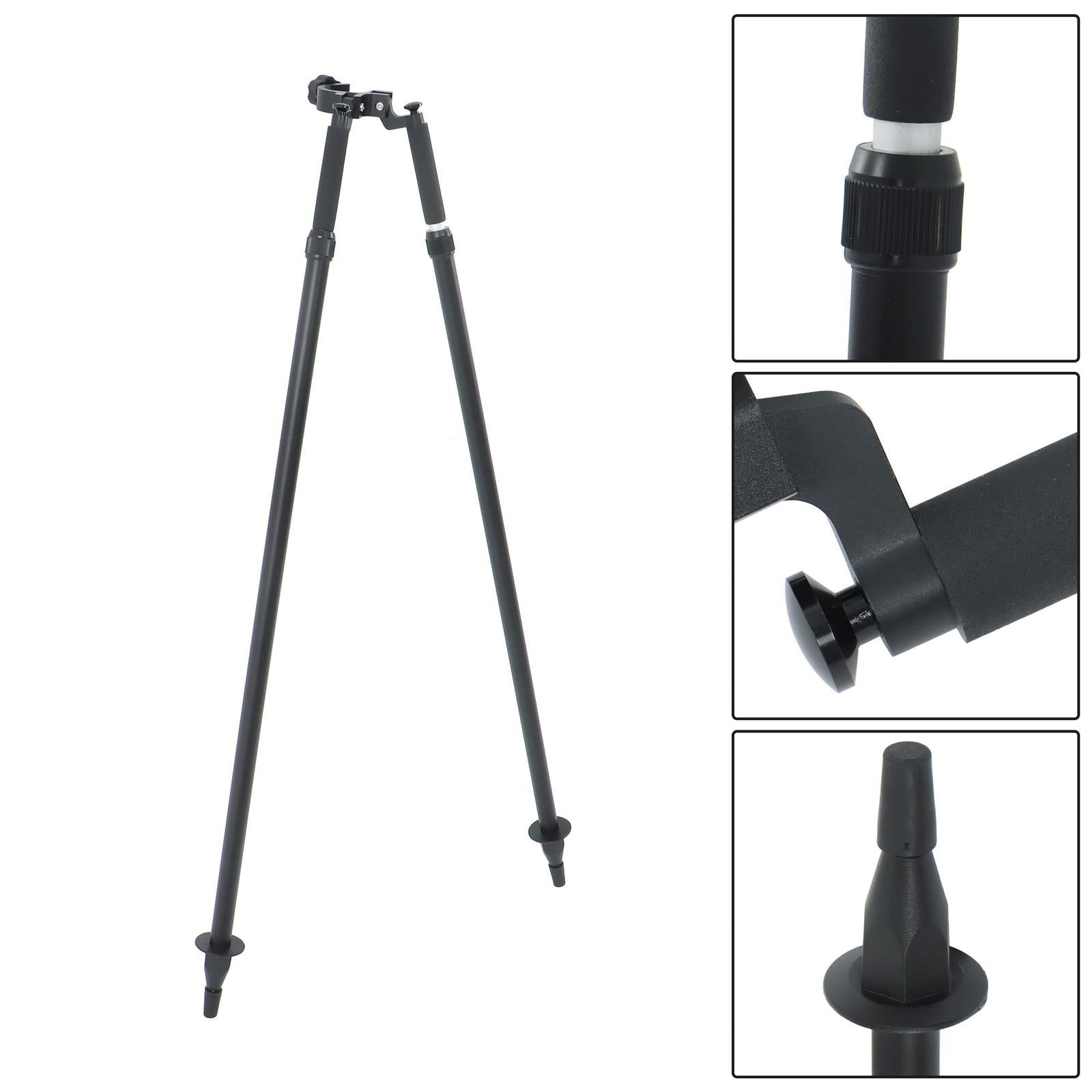 Quick-Setup Aluminum Bipod w/ Center Head for GPS Pole Survey
