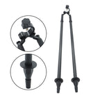 Quick-Setup Aluminum Bipod w/ Center Head for GPS Pole Survey