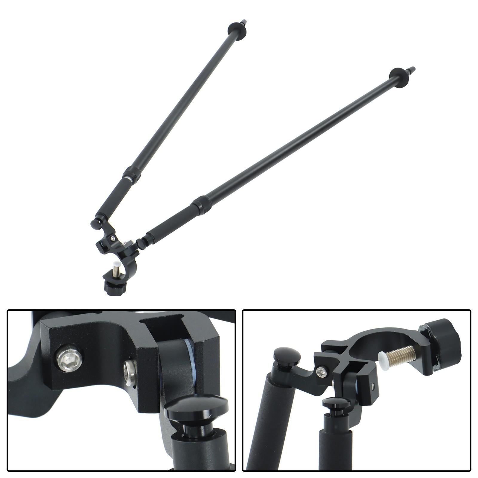 Quick-Setup Aluminum Bipod w/ Center Head for GPS Pole Survey