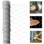 72" × 150' 2" Holes Galvanized Poultry Net - Metal Fencing / Chicken Wire