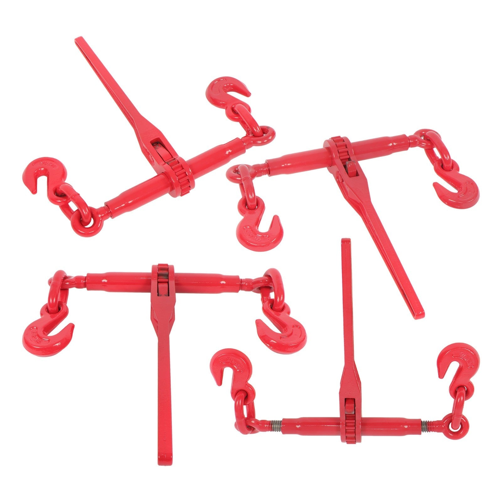 4PCS 9200lbs Load Binders Ratchet Chain Binders 3/8in-1/2in Width 24"-30"