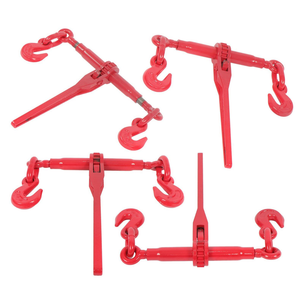 4PCS 9200lbs Load Binders Ratchet Chain Binders 3/8in-1/2in Width 24"-30"