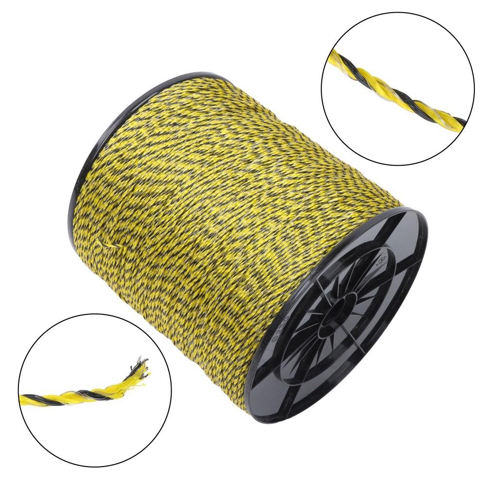 5200Ft 1/8 inch Electric Fence Wire Fencing Polywire Horse Cattle Livestock