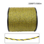 5200Ft 1/8 inch Electric Fence Wire Fencing Polywire Horse Cattle Livestock