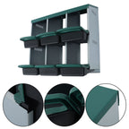 Chicken Nest Box 6 Hole Chicken Egg Metal Poultry Box Wall Mount Large Vent Hole