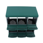Chicken Nest Box 6 Hole Chicken Egg Metal Poultry Box Wall Mount Large Vent Hole