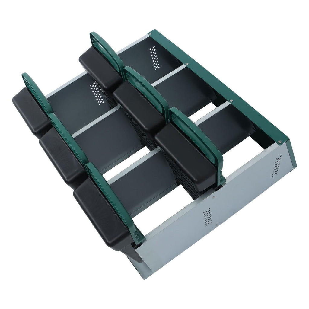 Chicken Nest Box 6 Hole Chicken Egg Metal Poultry Box Wall Mount Large Vent Hole