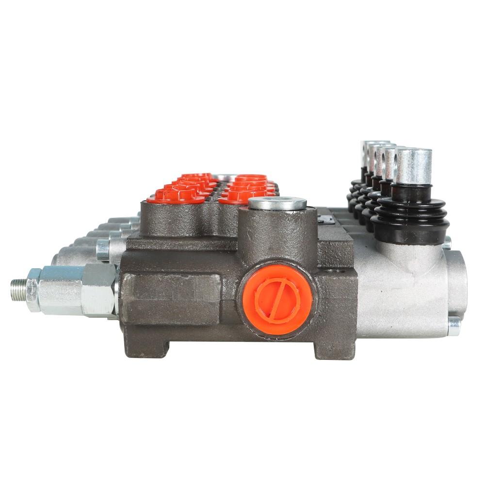 Hydraulic Directional Control Valve With 13 GPM 5 Spools 4-Way Tandem Center